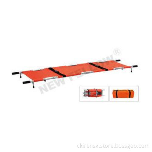 4 Folded Portable Evacuation folding pole stretcher First